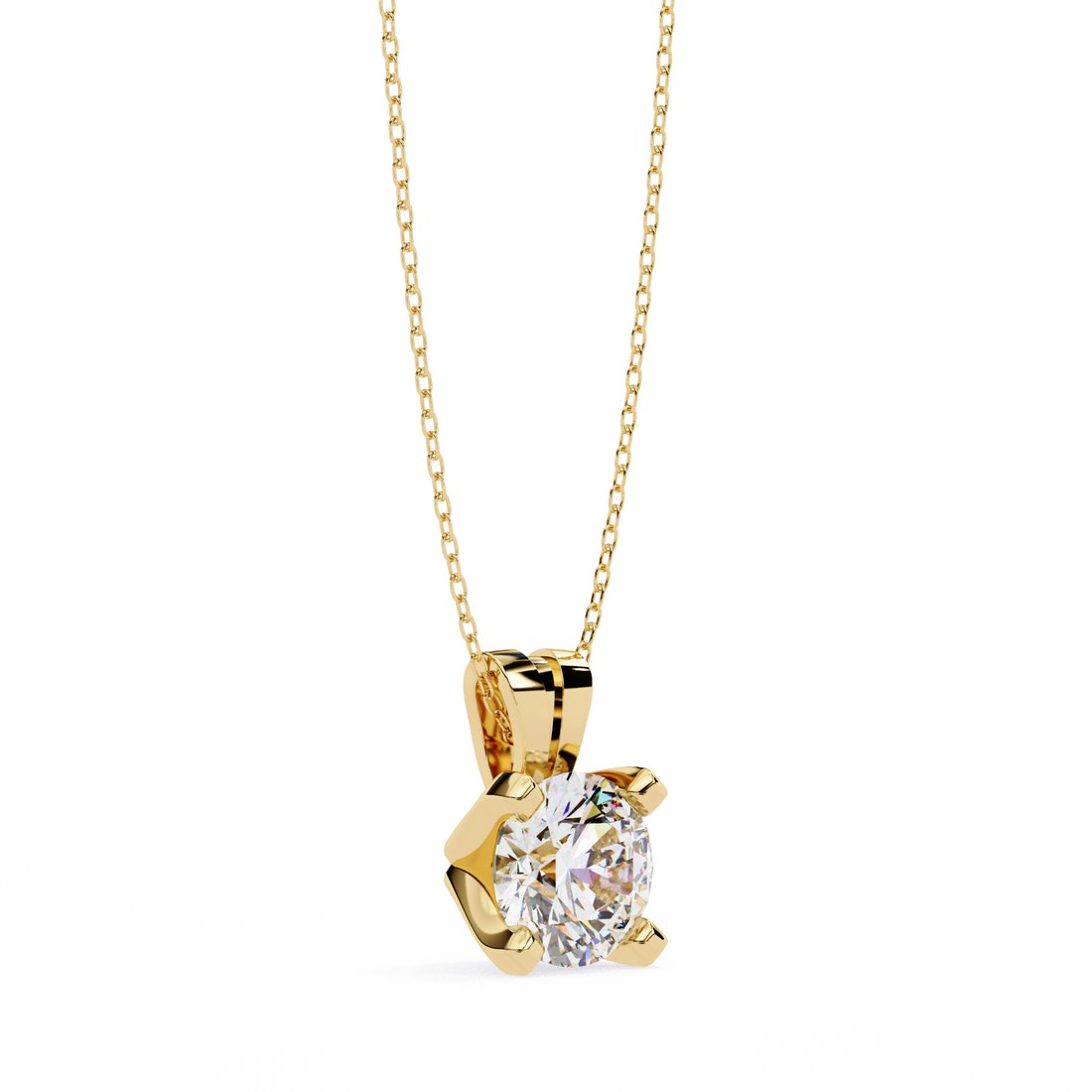 2.25 carats Classic Round diamond pendant