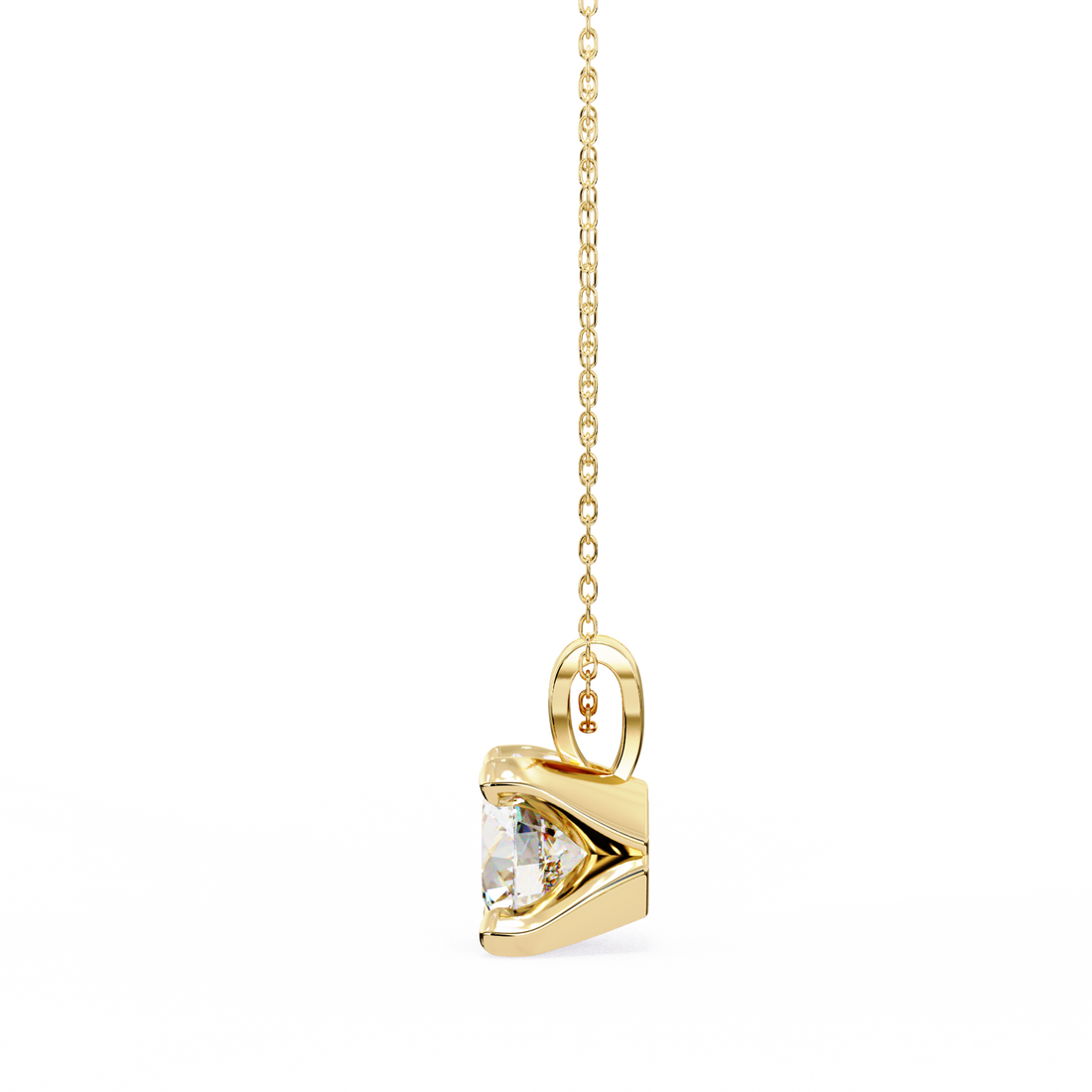 2.25 carats Classic Round diamond pendant