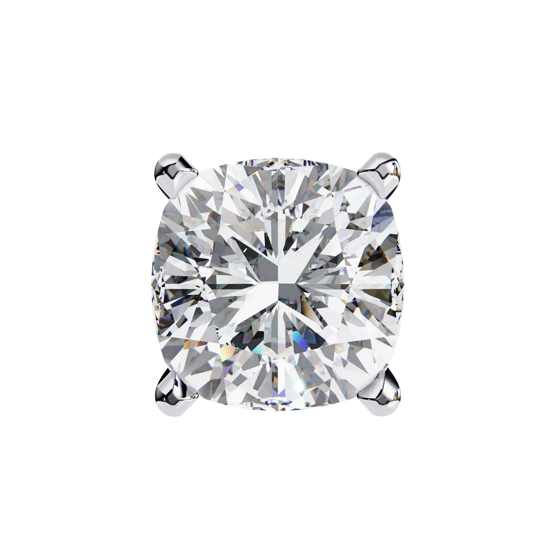 2.30 Carats Cushion Diamond Studs