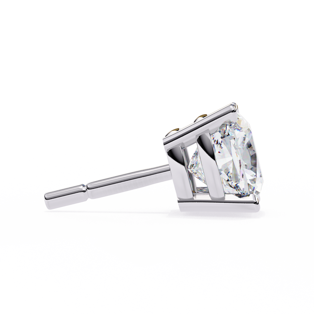 2.30 Carats Cushion Diamond Studs