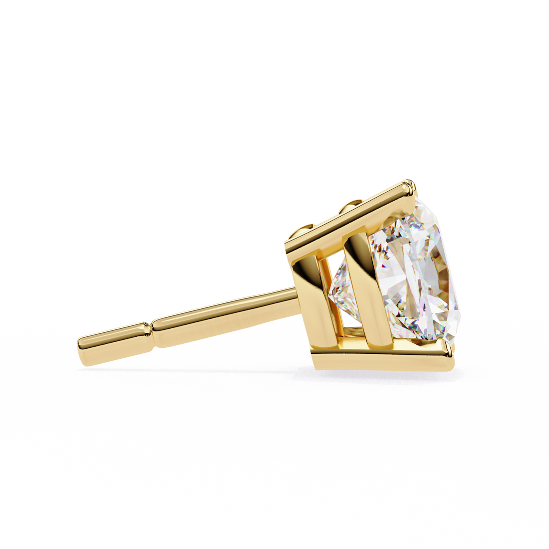 2.30 Carats Cushion Diamond Studs