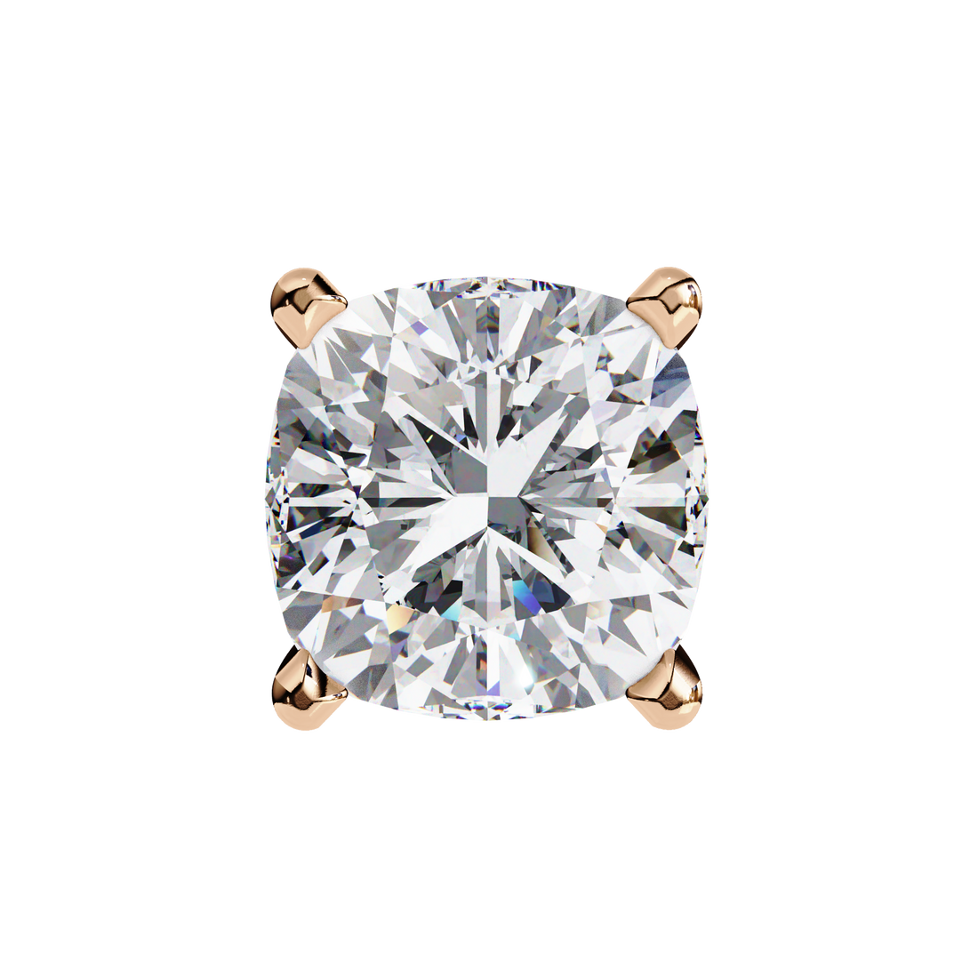 2.30 Carats Cushion Diamond Studs