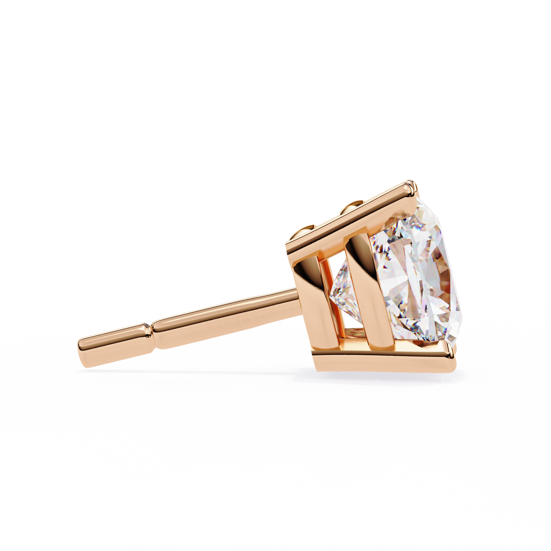 2.30 Carats Cushion Diamond Studs