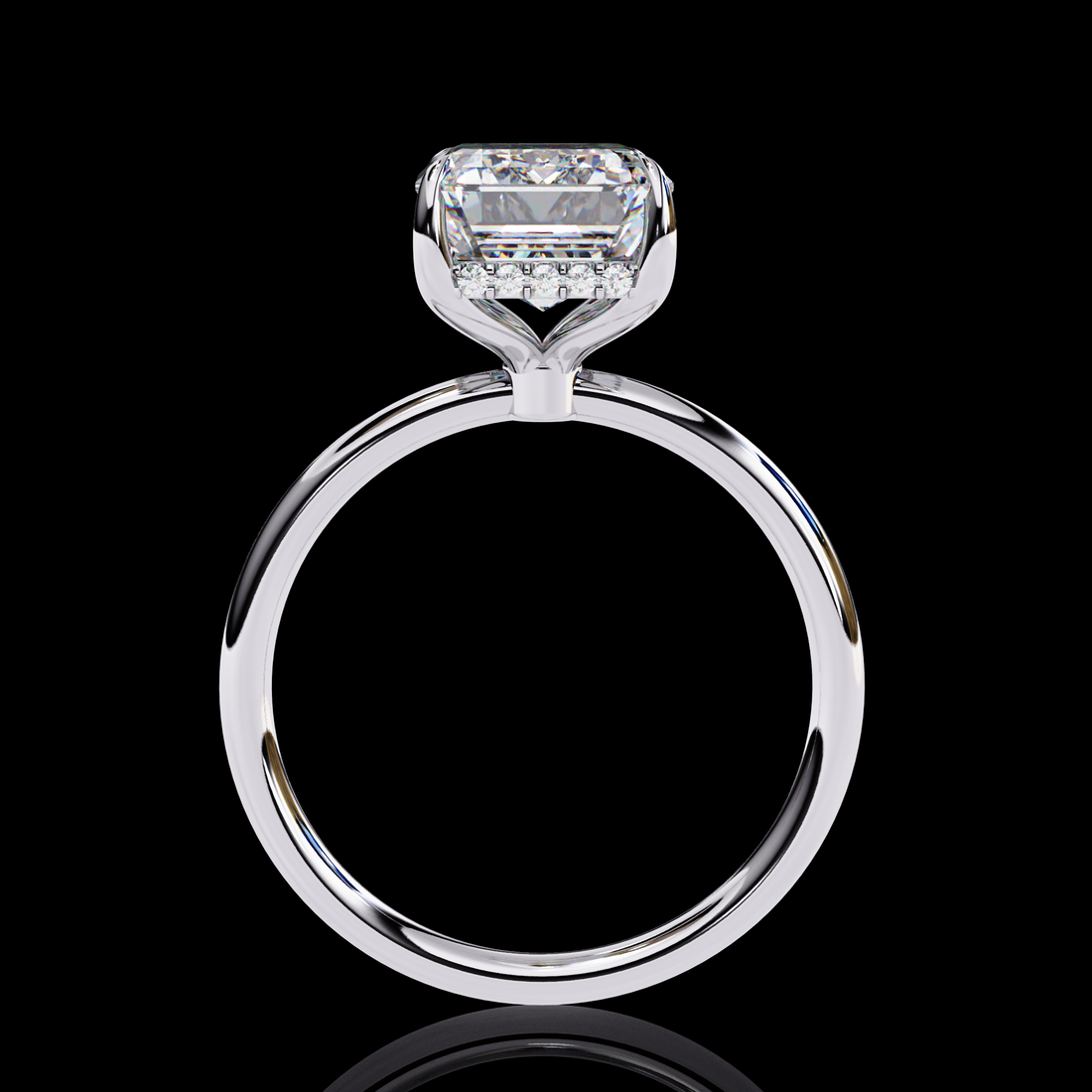 2.50 Carats Solitaire Emerald Diamond Ring16