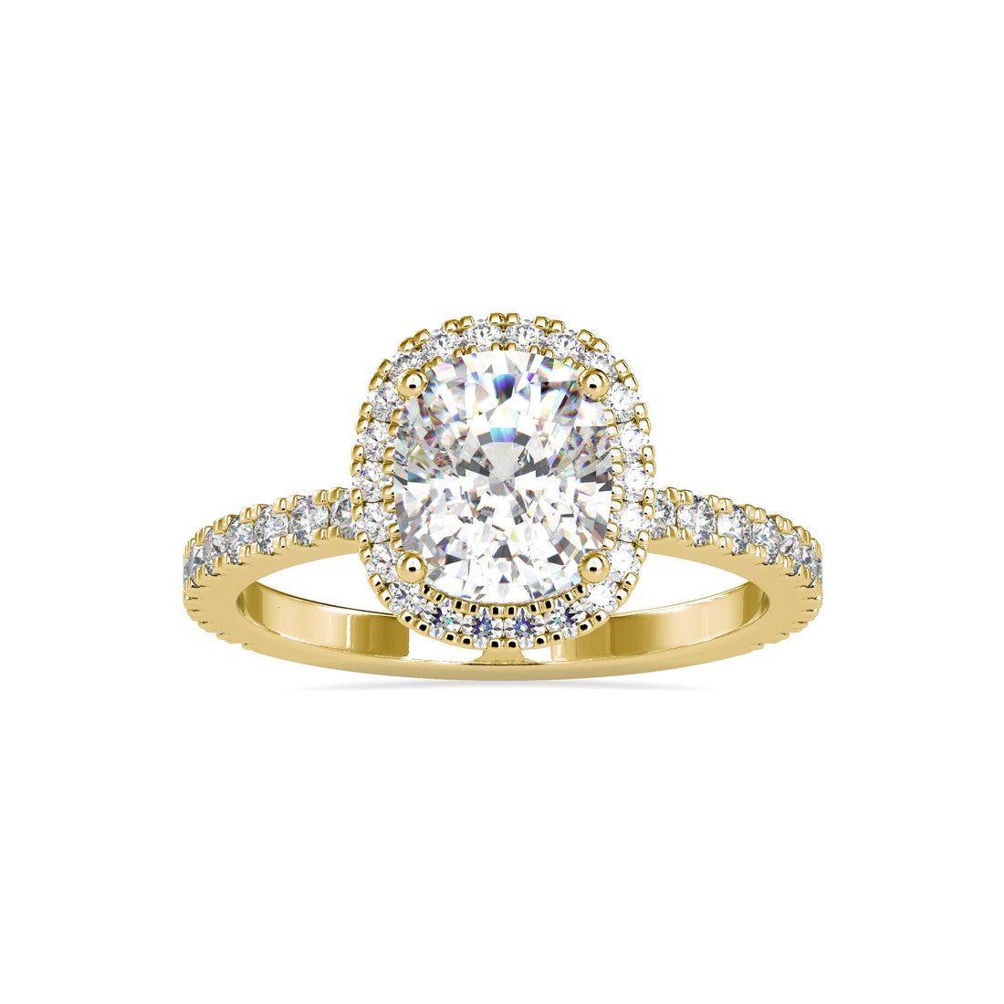 2.50 carat Cushion Lab Grown Diamond Ring