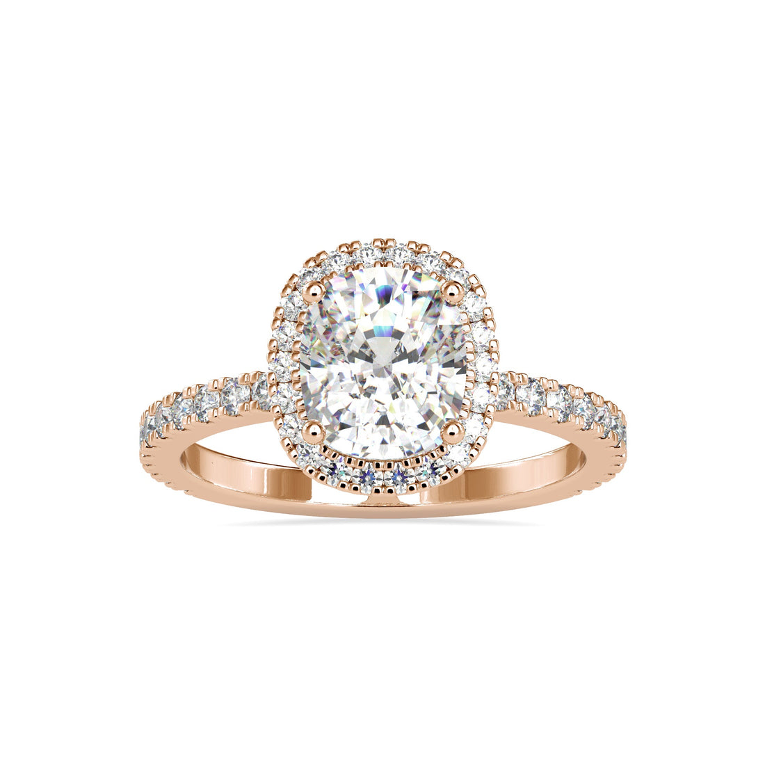 2.50 carat Cushion Lab Grown Diamond Ring 2