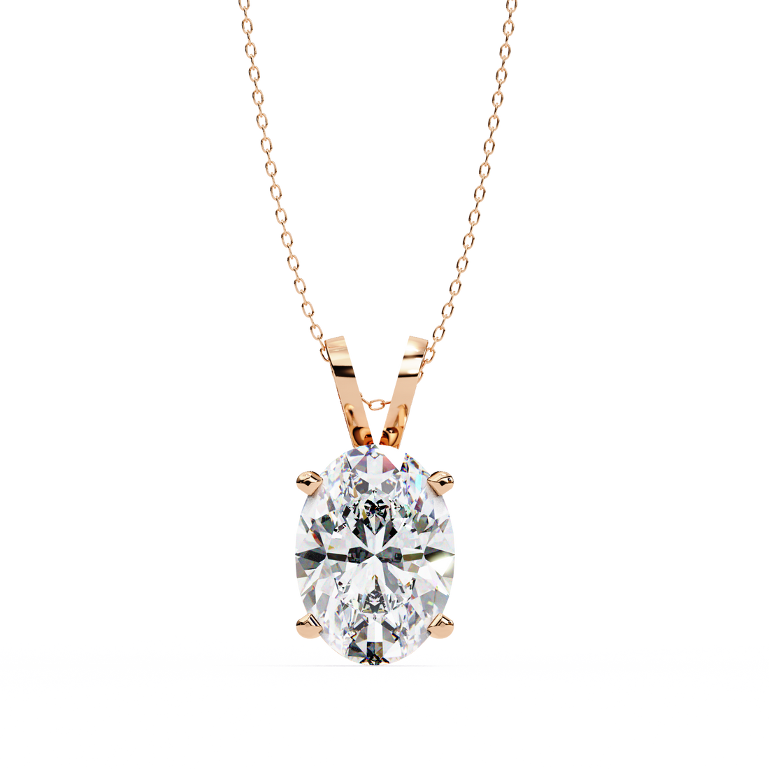 2.50 carats Oval Diamond pendant