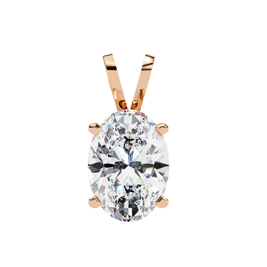 2.50 carats Oval Diamond pendant