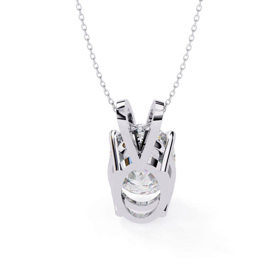2.50 carats Oval Diamond pendant