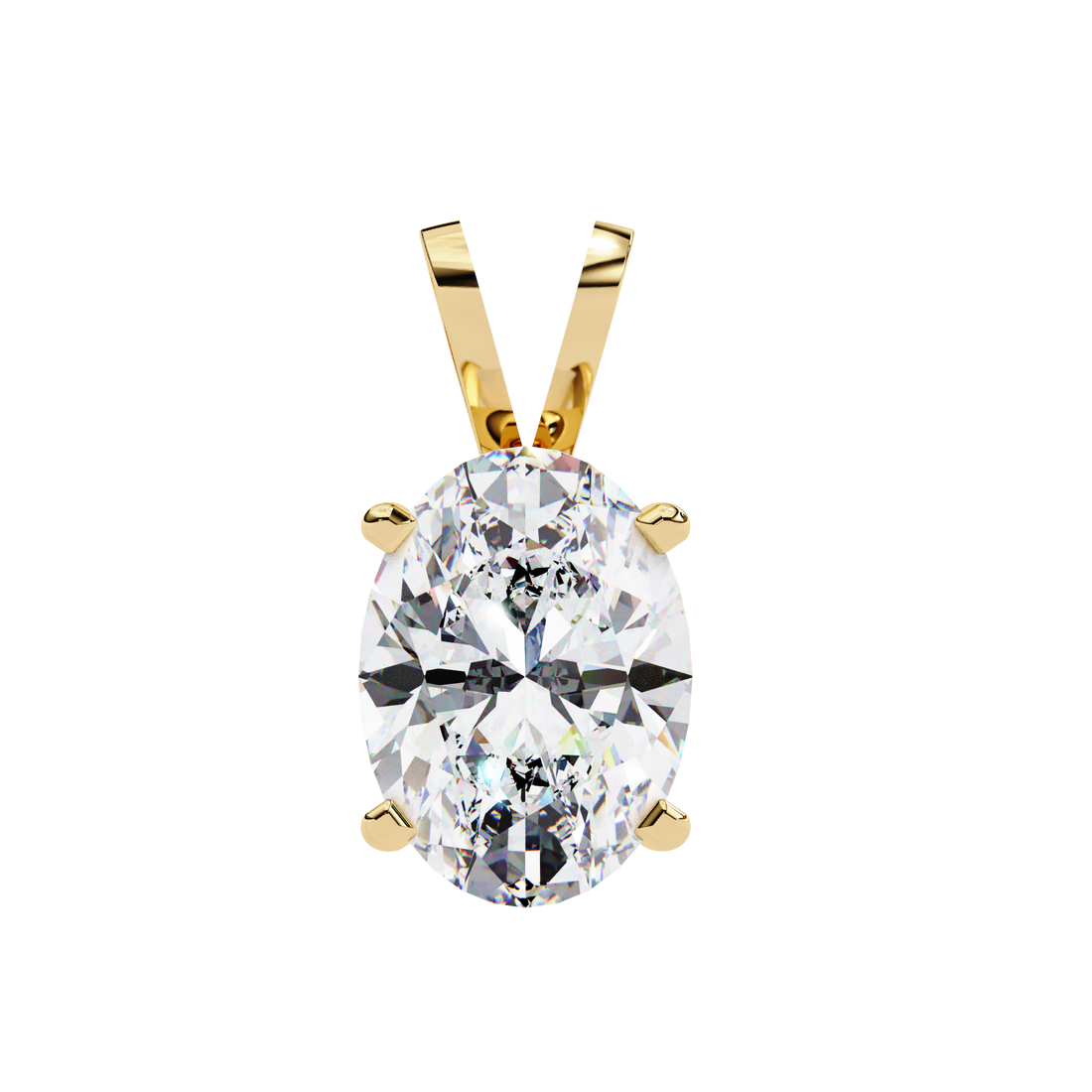 2.50 carats Oval Diamond pendant
