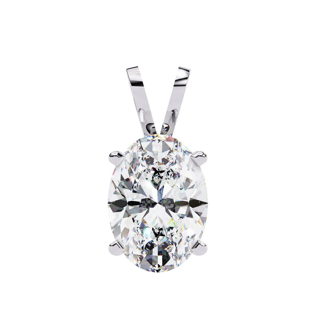 2.50 carats Oval Diamond pendant
