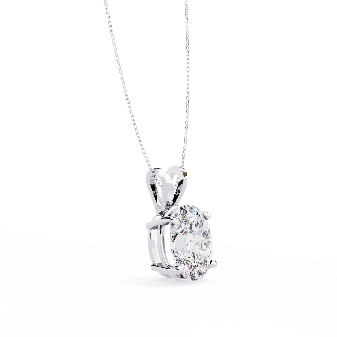 2.50 carats Oval Diamond pendant