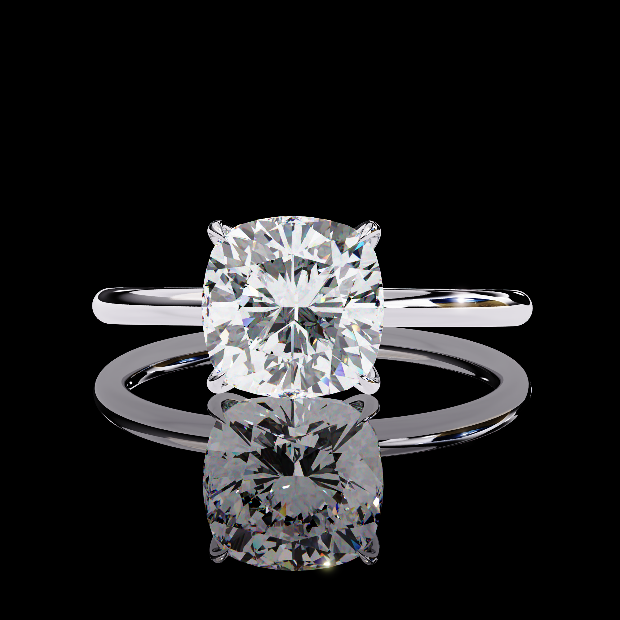 2.50 carats Solitaire Cushion Diamond Ring12