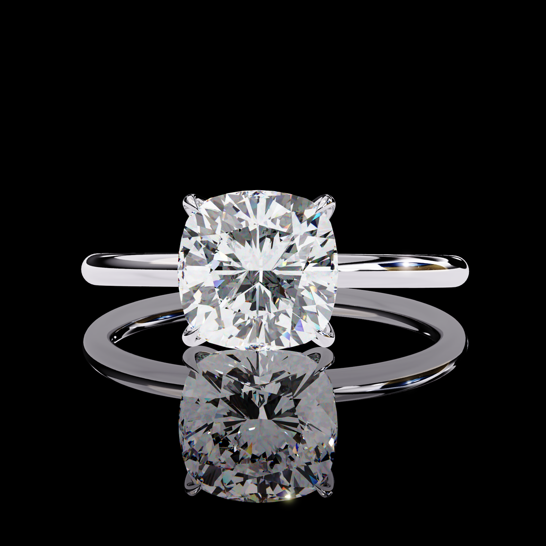 2.50 carats Solitaire Cushion Diamond Ring12
