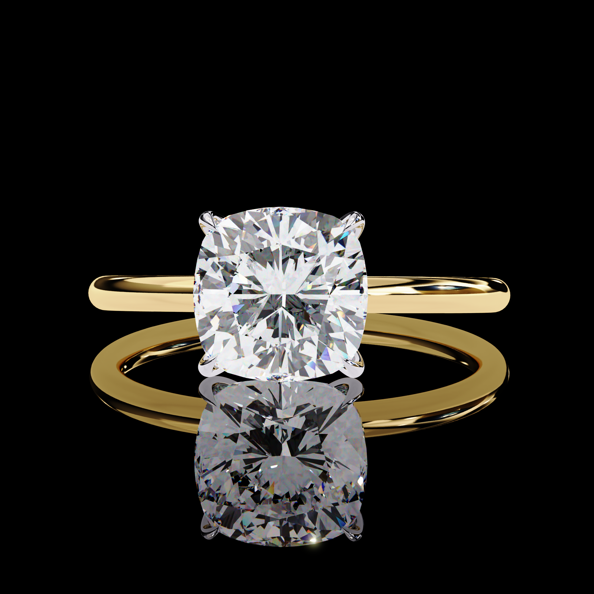 2.50 carats Solitaire Cushion Diamond Ring3