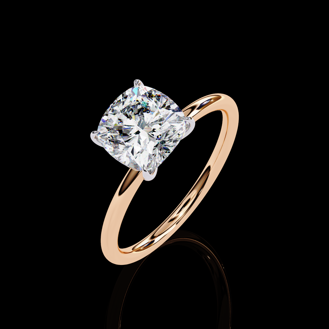 2.50 carats Solitaire Cushion Diamond Ring7