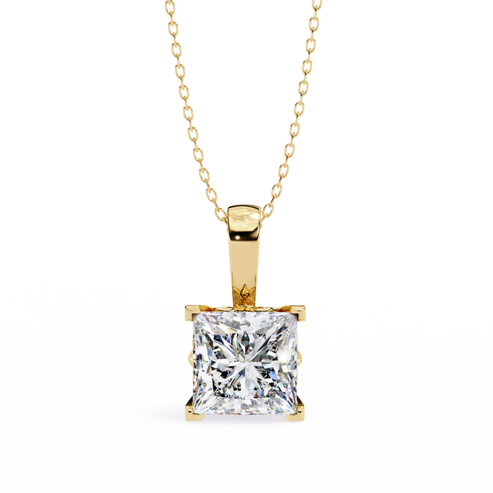 2.50 carats princess pendant