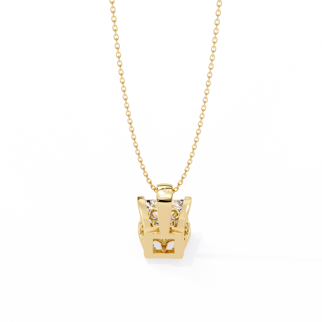2.50 carats princess pendant