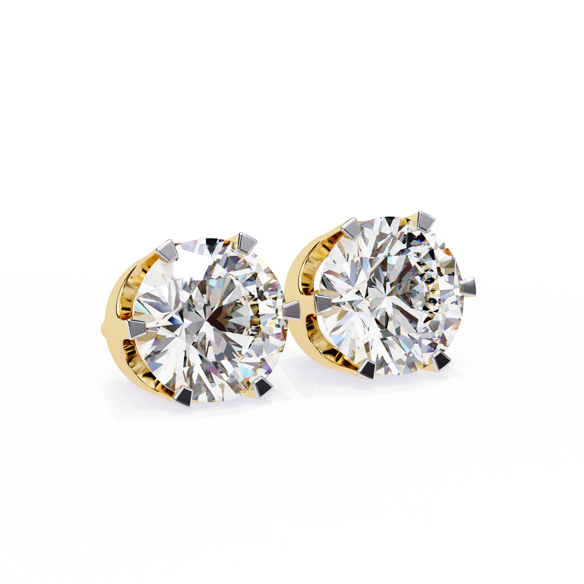 2.50 cts Round Lab Grown Diamond Studs