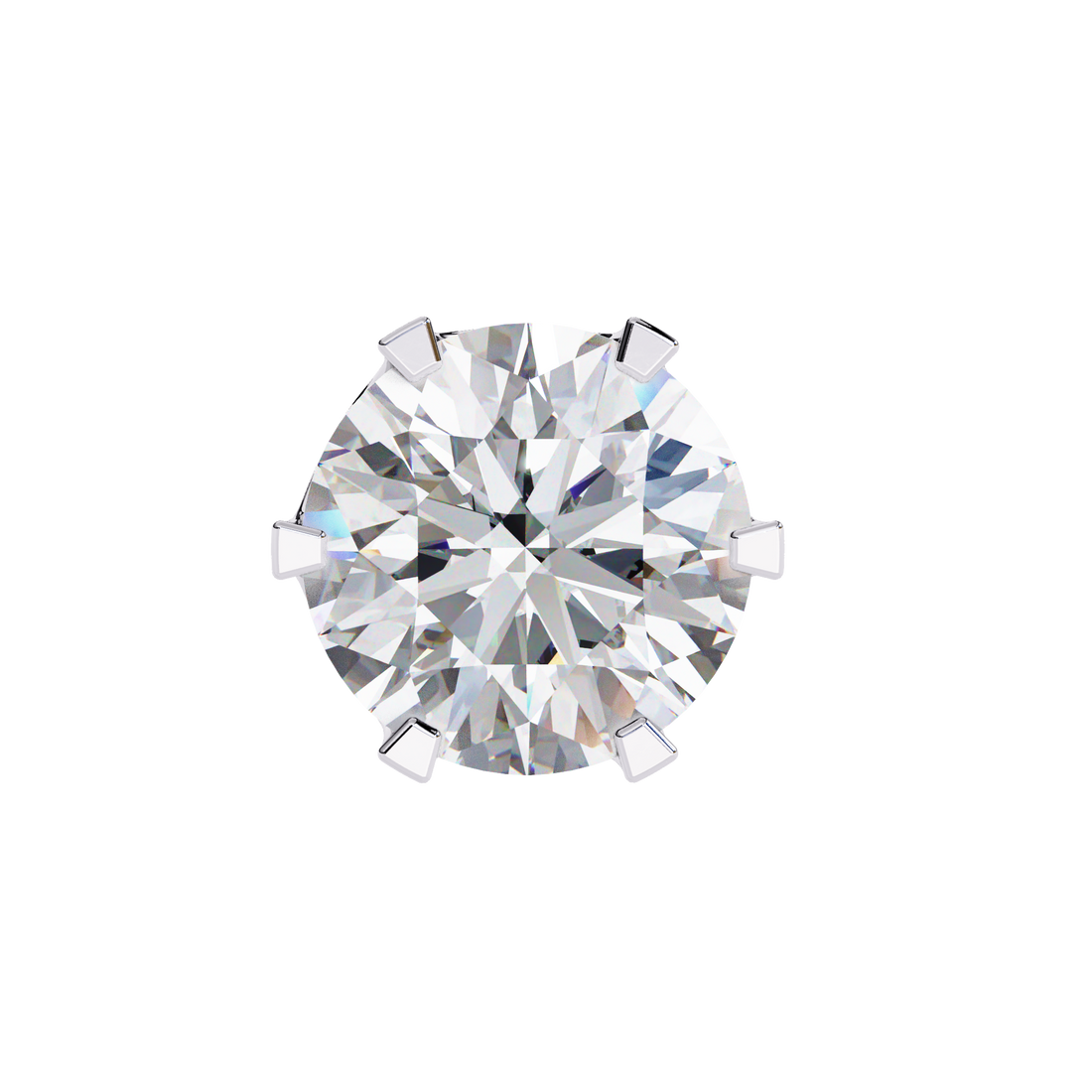 2.50 cts Round Lab Grown Diamond Studs