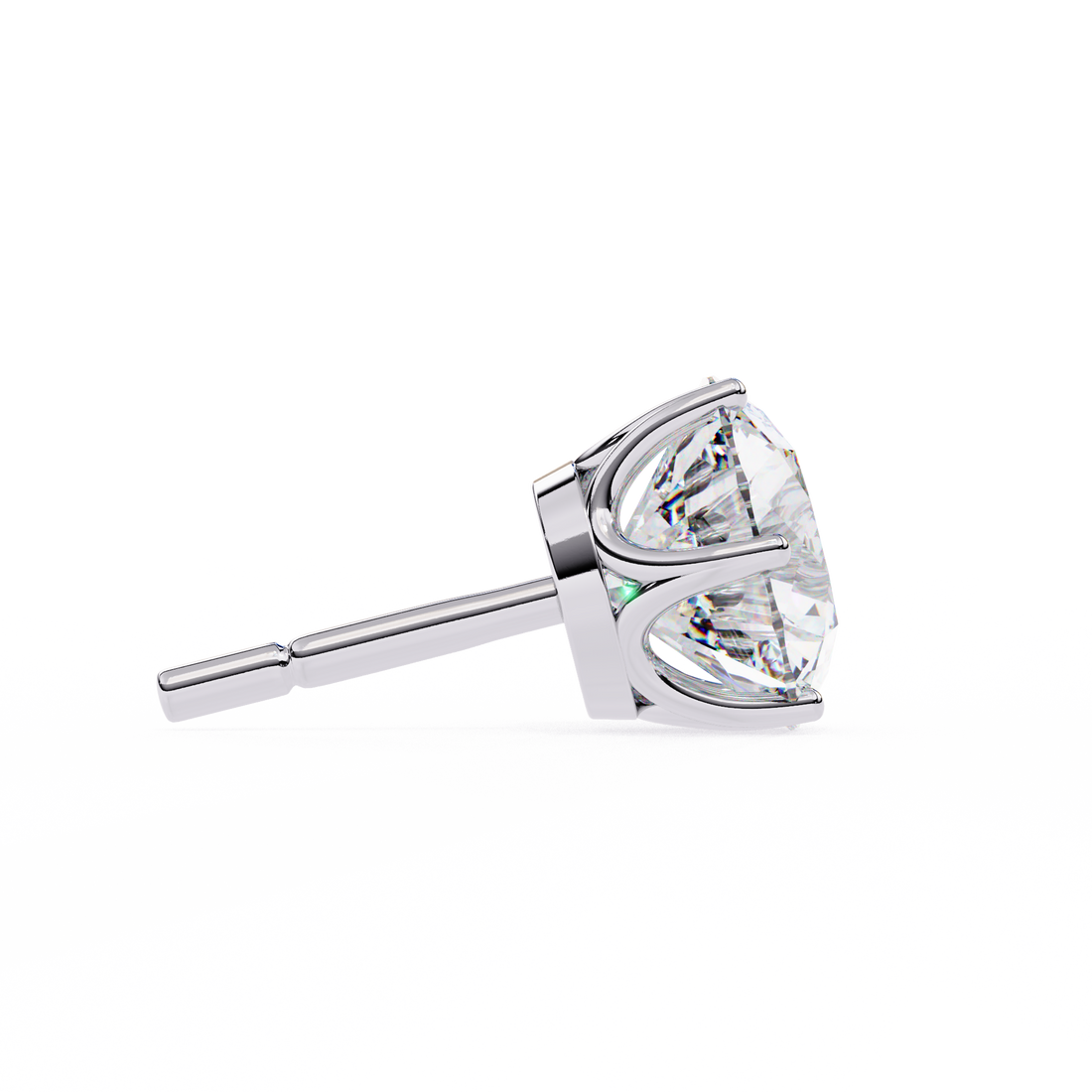 2.60 Carats Classic Round Studs