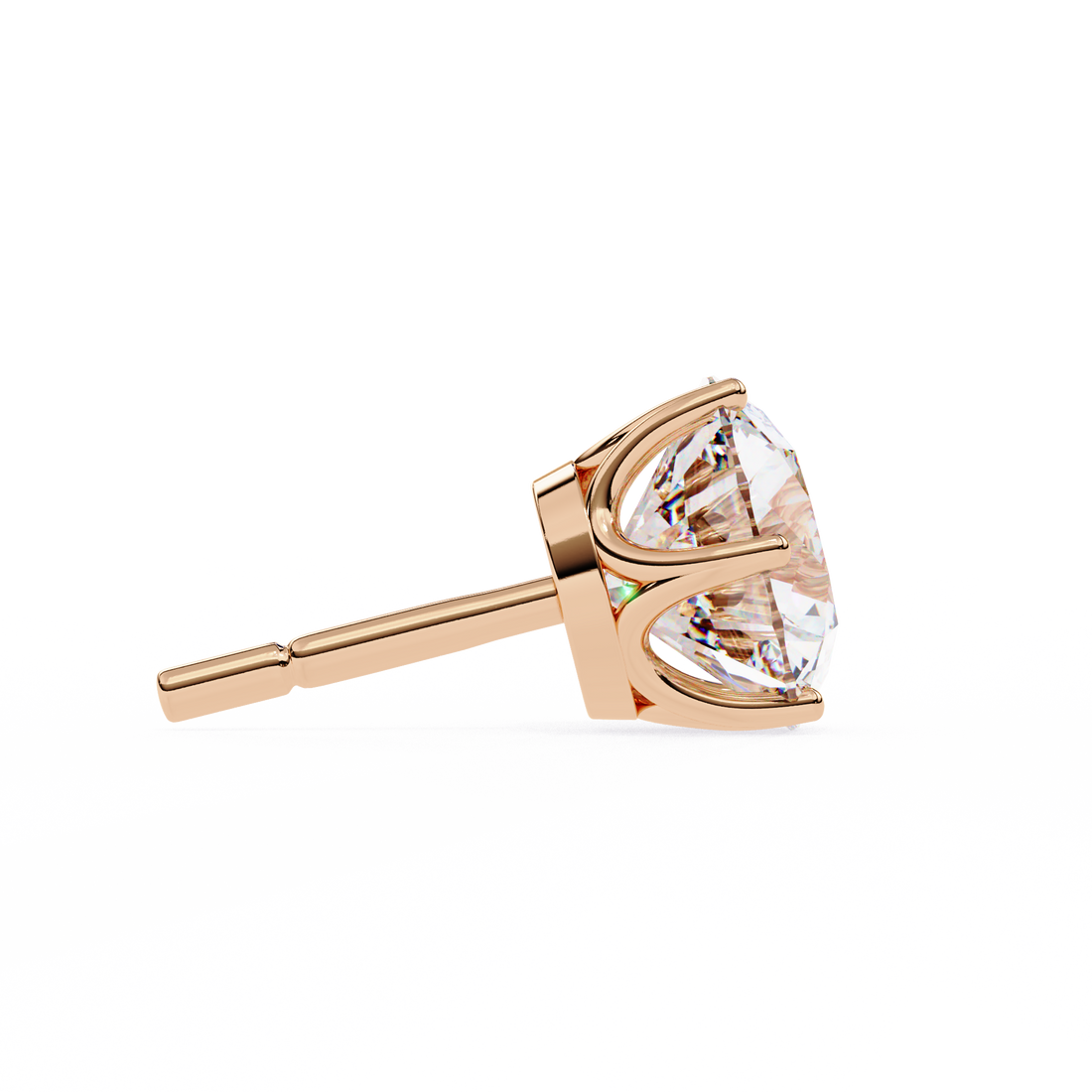 2.60 Carats Classic Round Studs