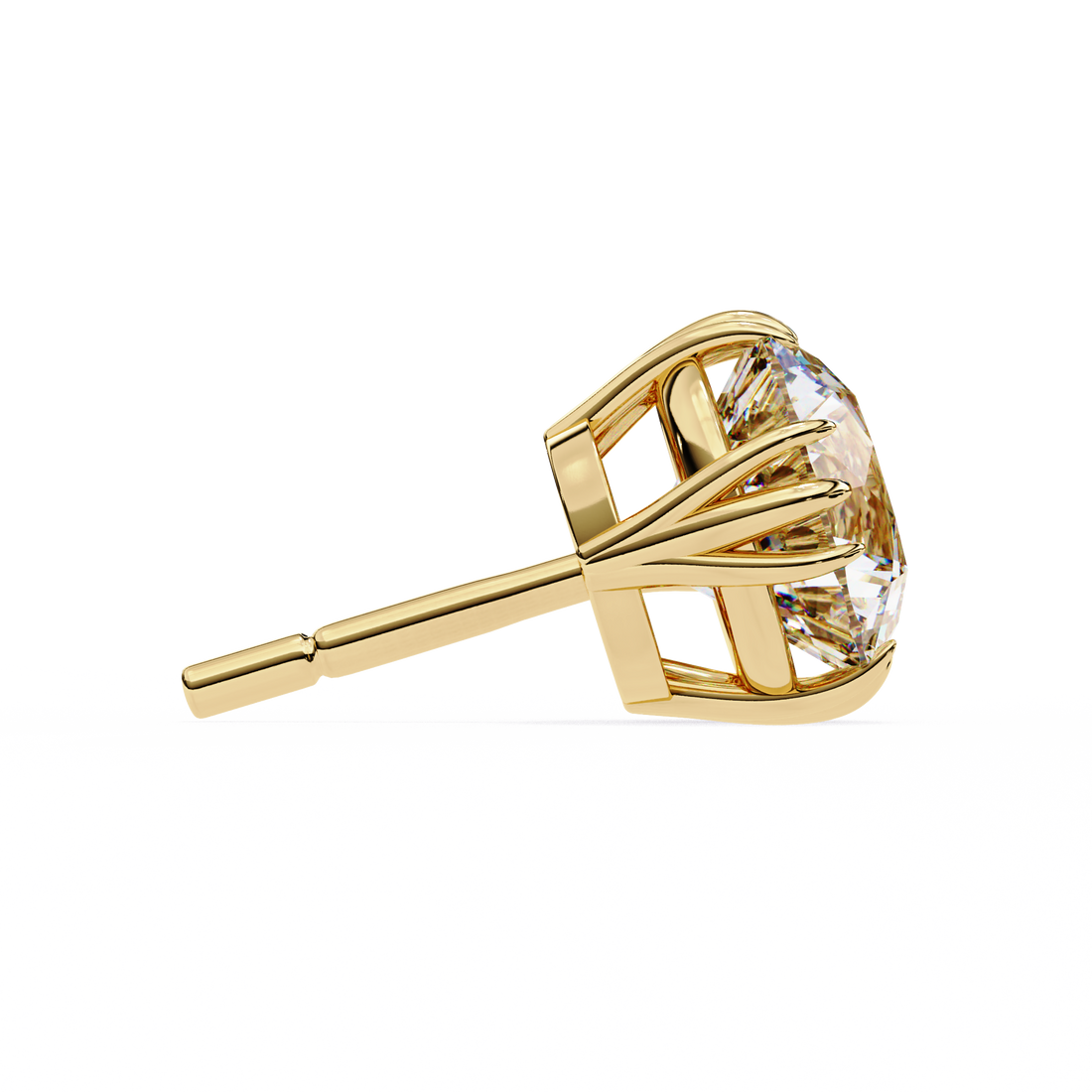 2.80 Carat Classic Solitaire Round Studs