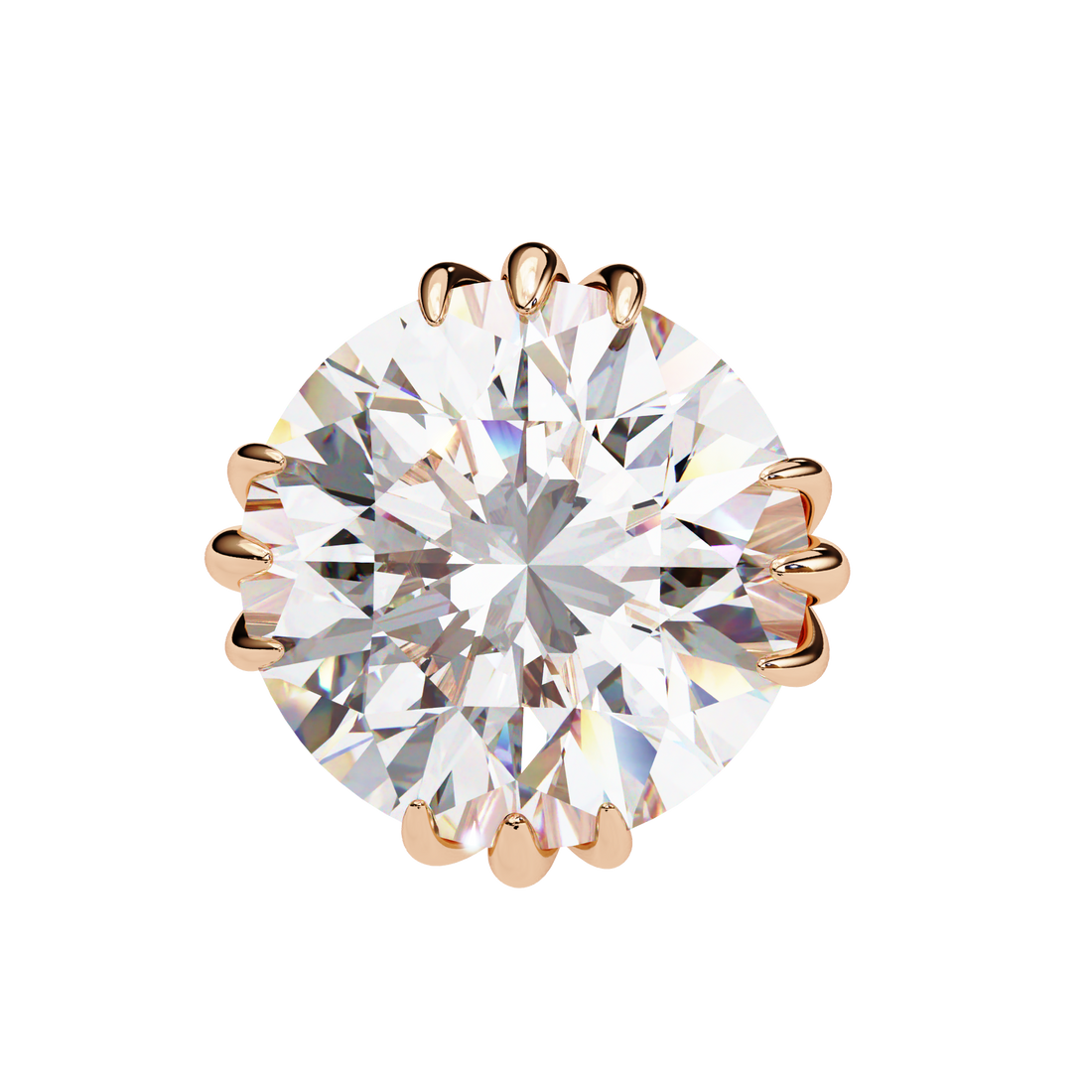 2.80 Carat Classic Solitaire Round Studs