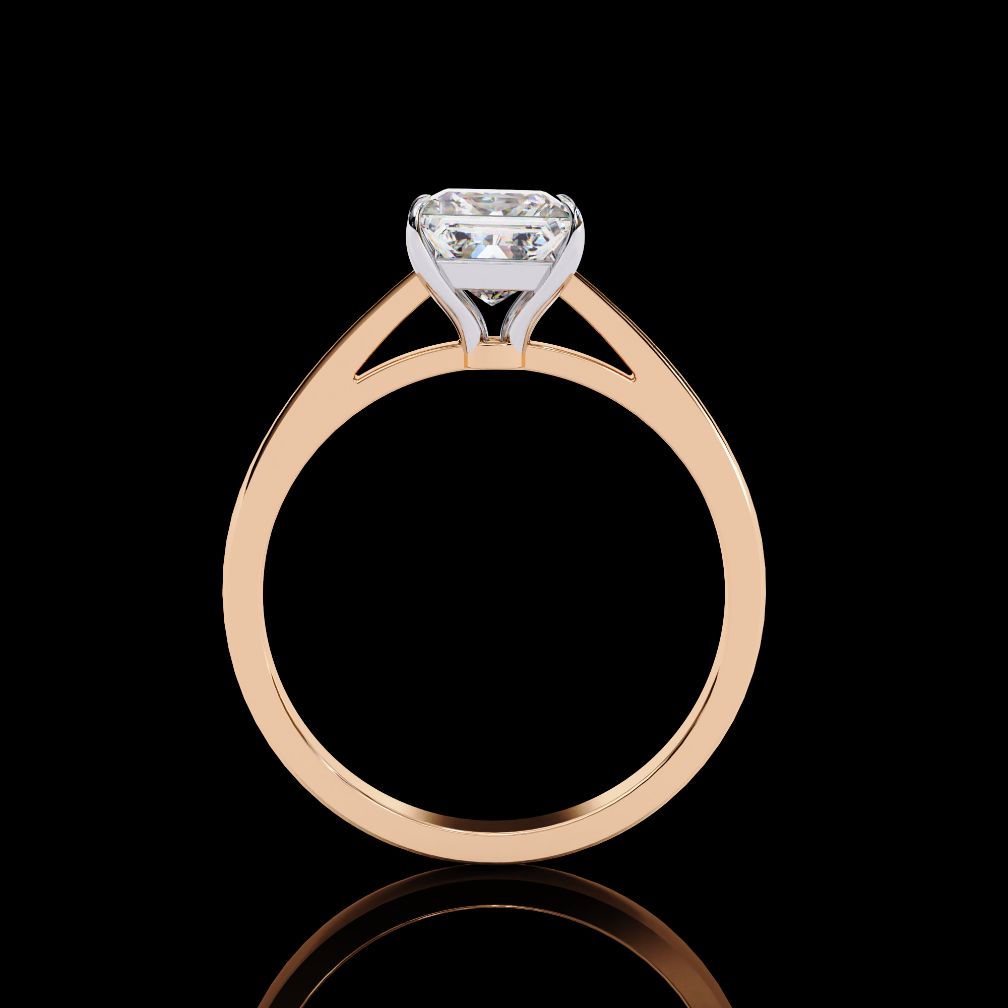 1 Carat Princess Solitaire Diamond Ring
