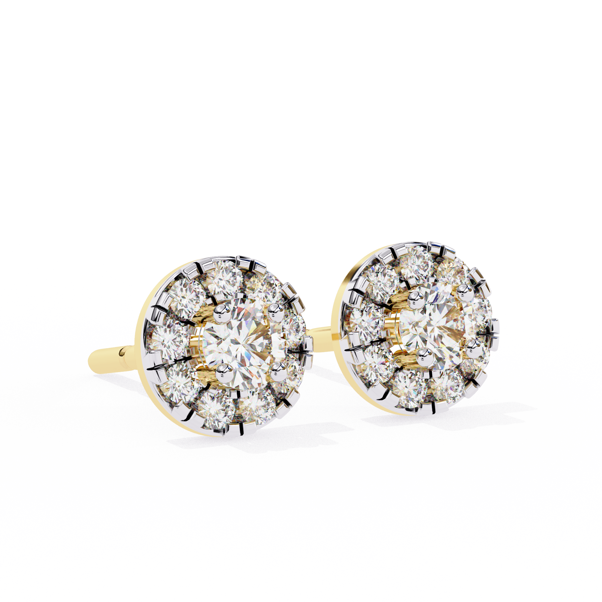 Round Lab Grown Diamond Earrings