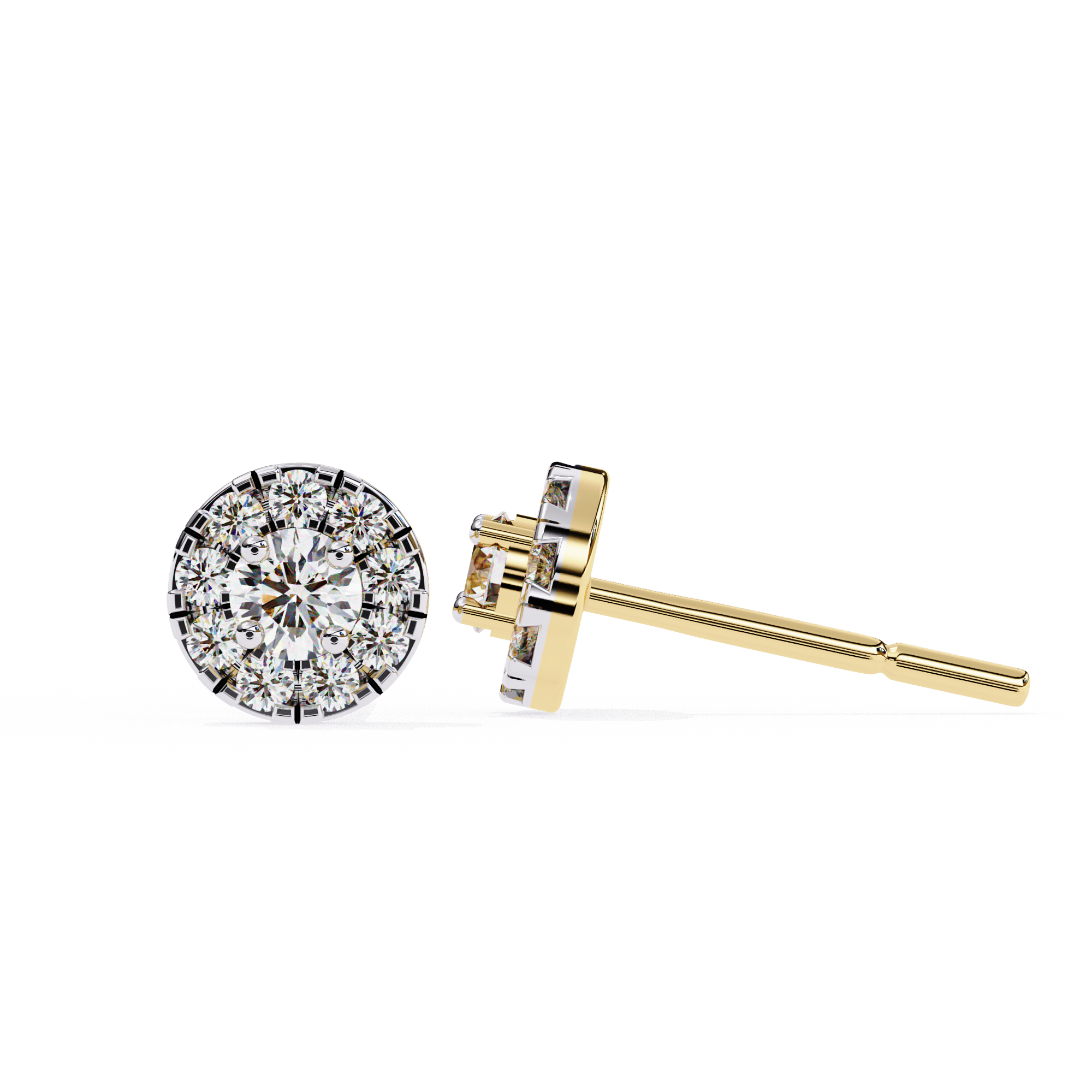 Round Lab Grown Diamond Earrings