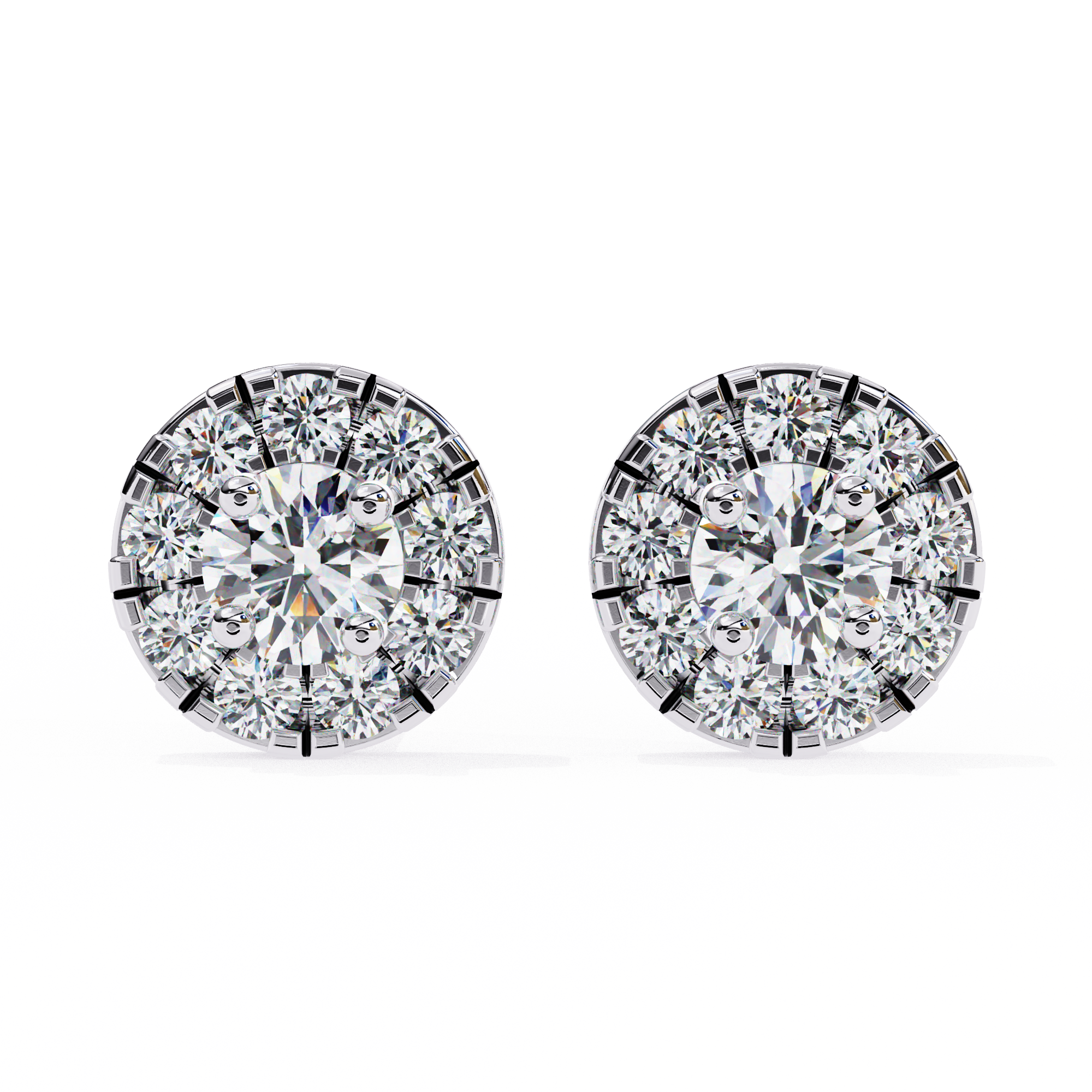 Round Lab Grown Diamond Earrings