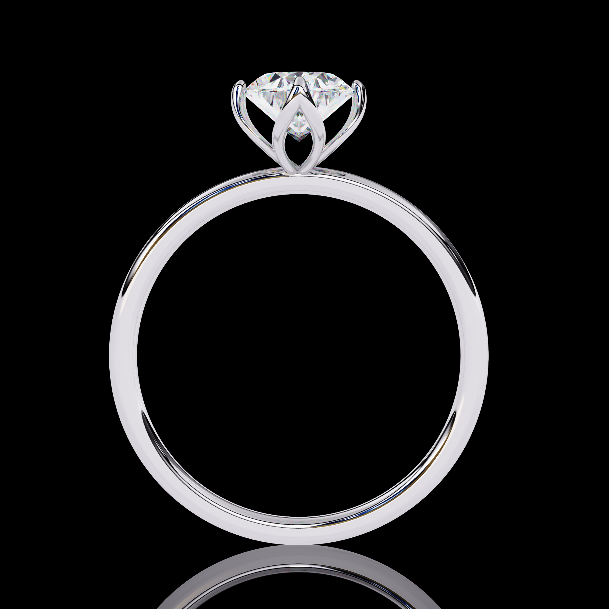 1 Carat Oval Lab Grown Diamond Ring