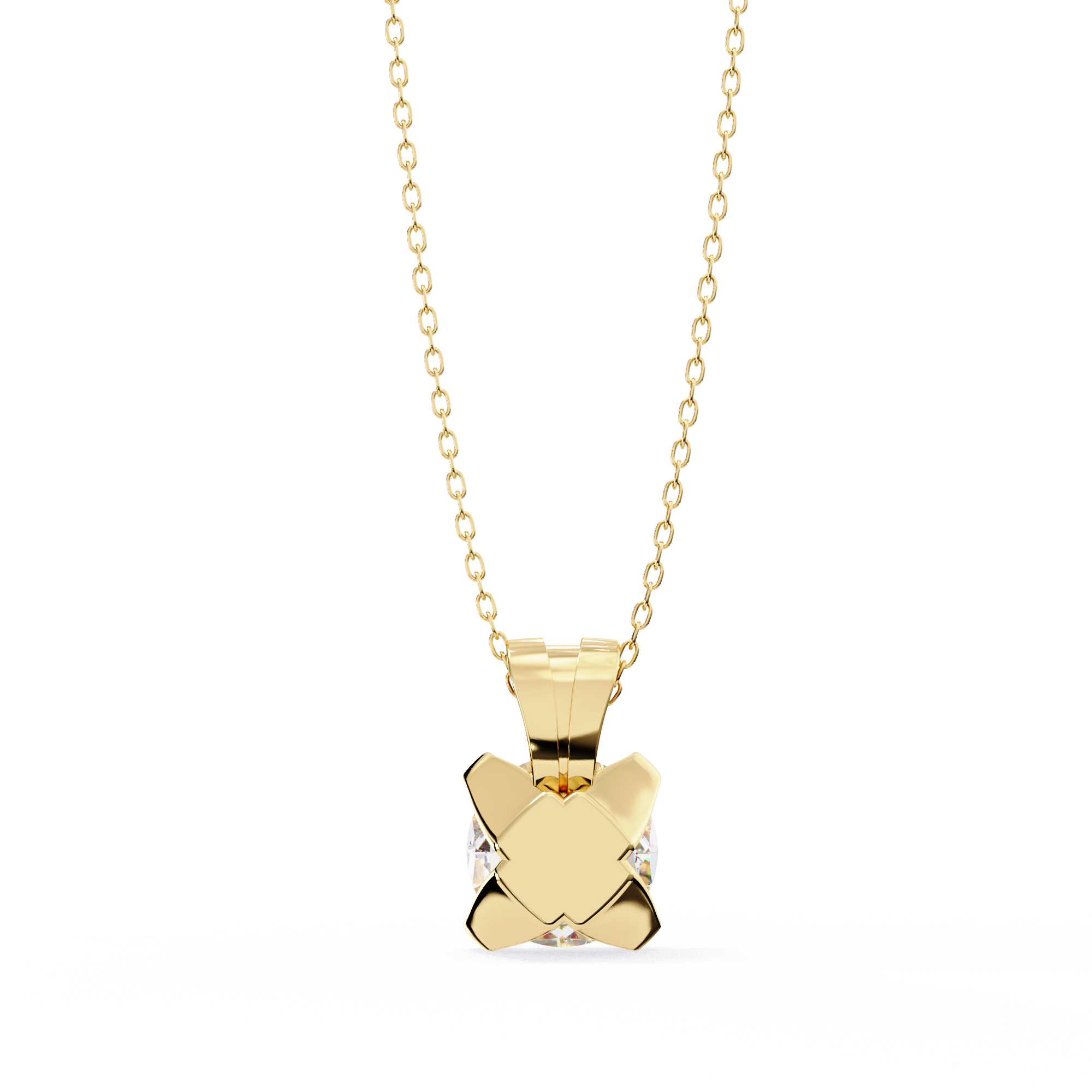 2.25 carats Classic Round diamond pendant