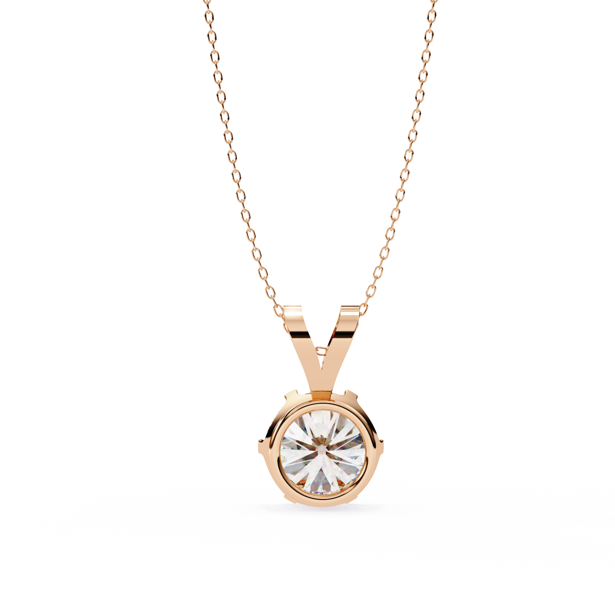 Glam Round 2 Carats Diamond Pendant
