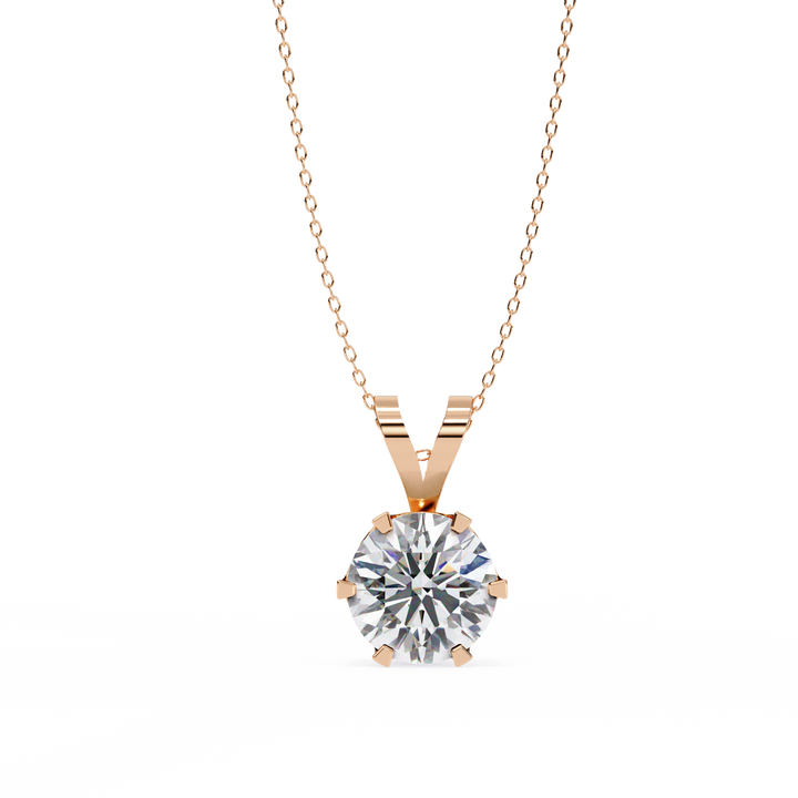 Glam Round 2 Carats Diamond Pendant