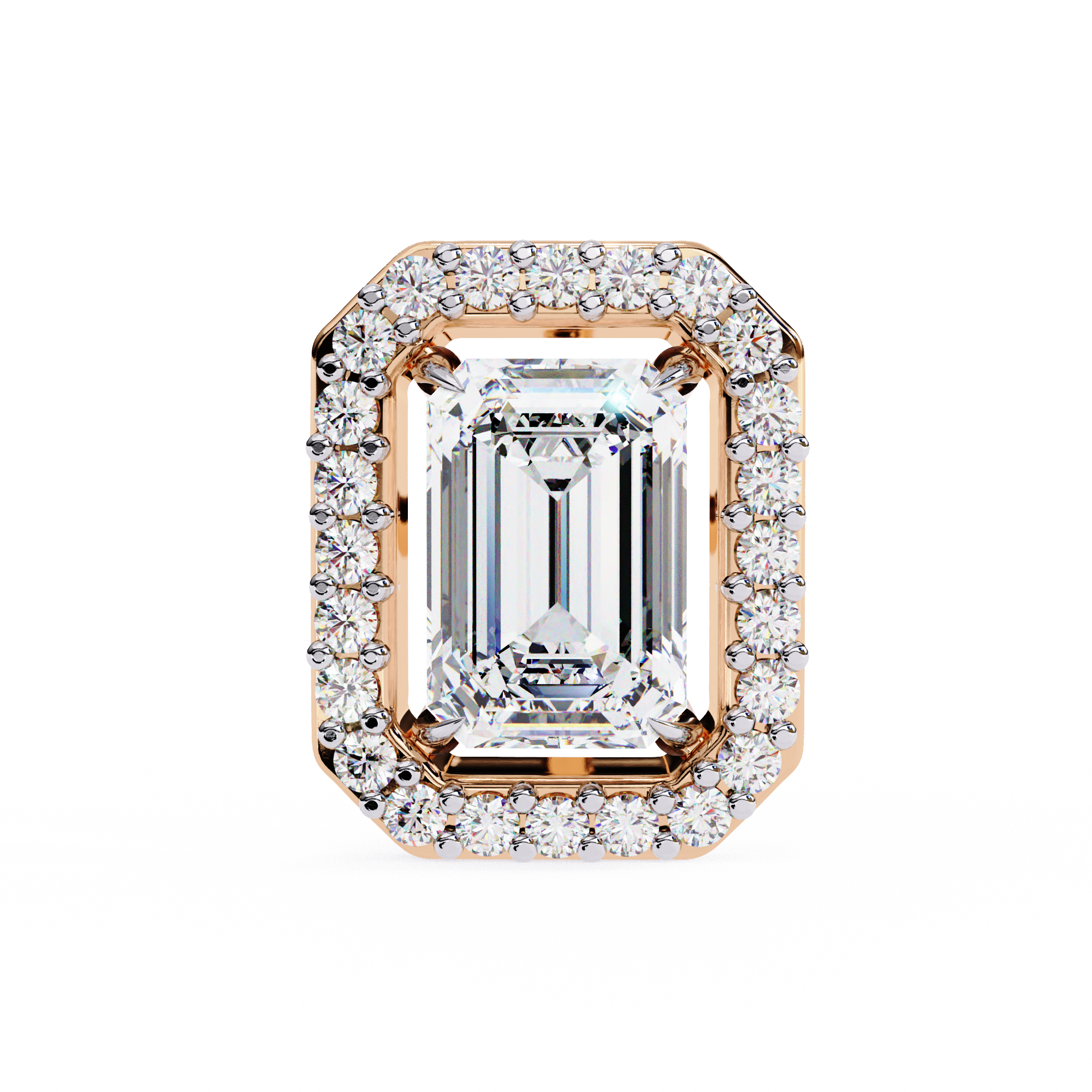Emerald Lab Grown Diamond Studs