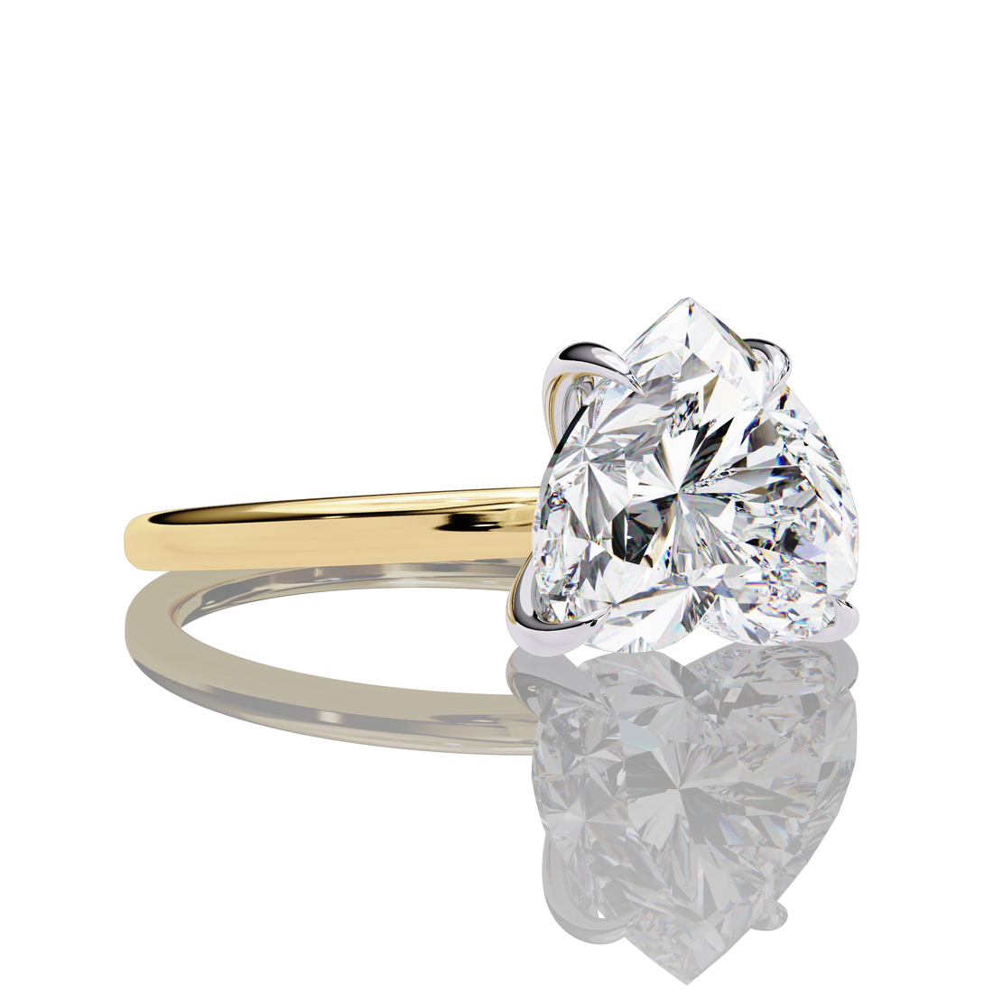 3 carats Heart Lab Grown Diamond Ring