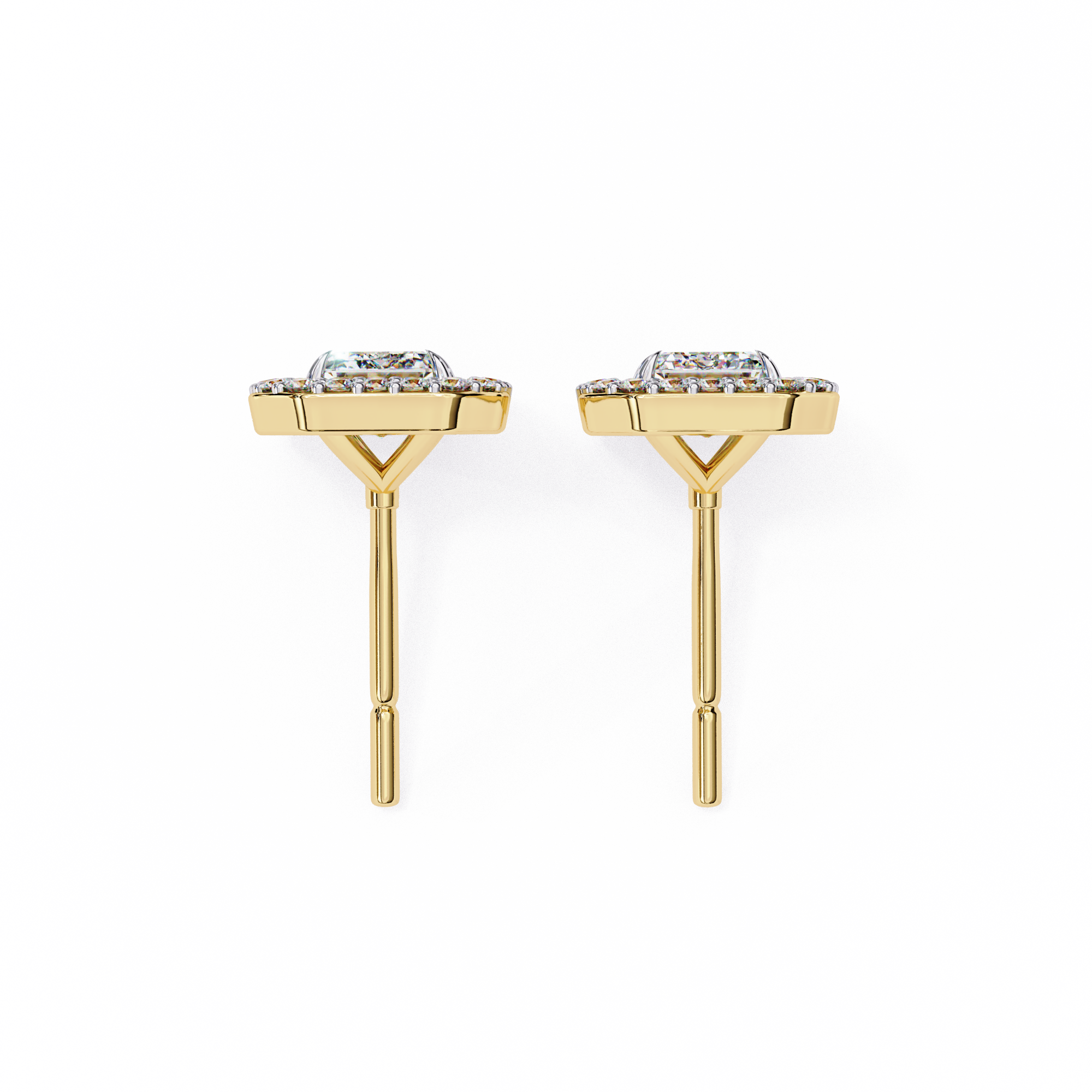 Emerald Lab Grown Diamond Studs