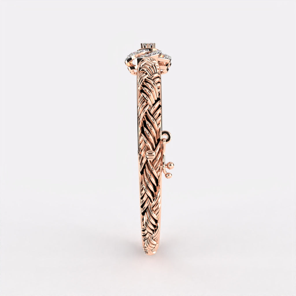 Floral Crystal Diamond  Bracelet