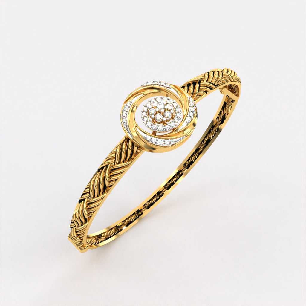 Circular Floret Diamond Bracelet