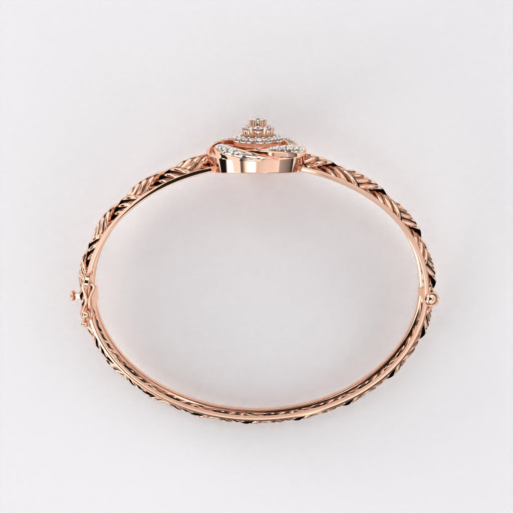 Circular Floret Diamond Bracelet