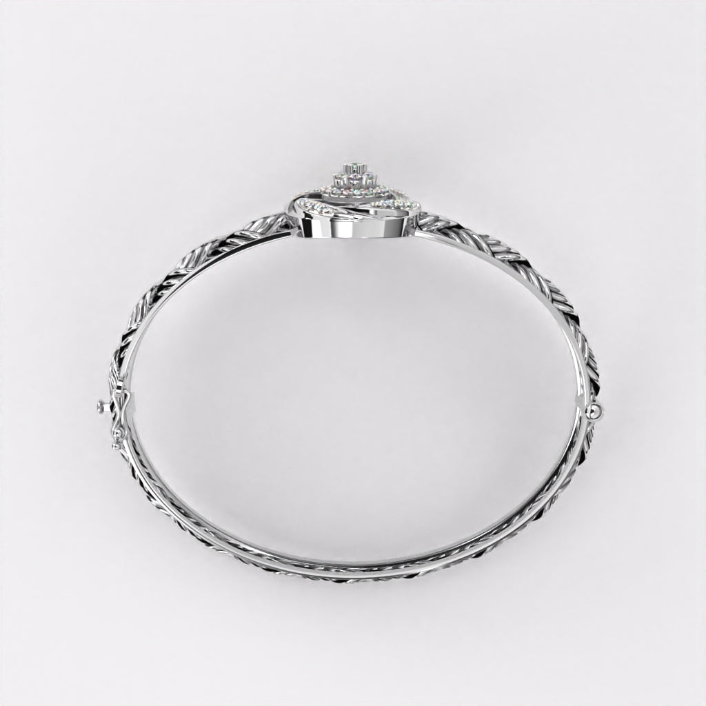 Circular Floret Diamond Bracelet
