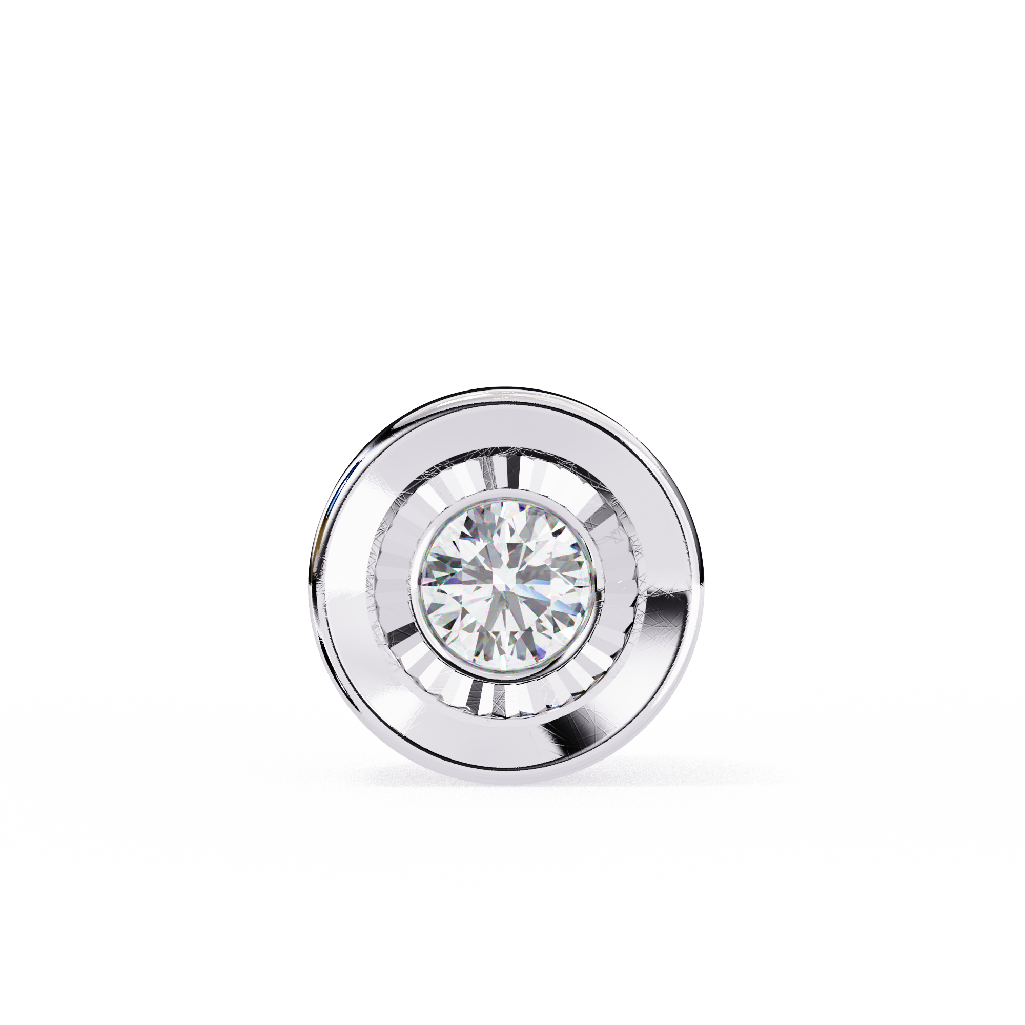 0.25 carat Bezel Lab grown Diamond pendant