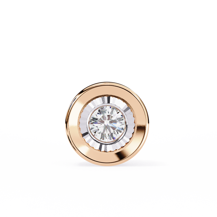 0.25 carat Bezel Lab grown Diamond pendant