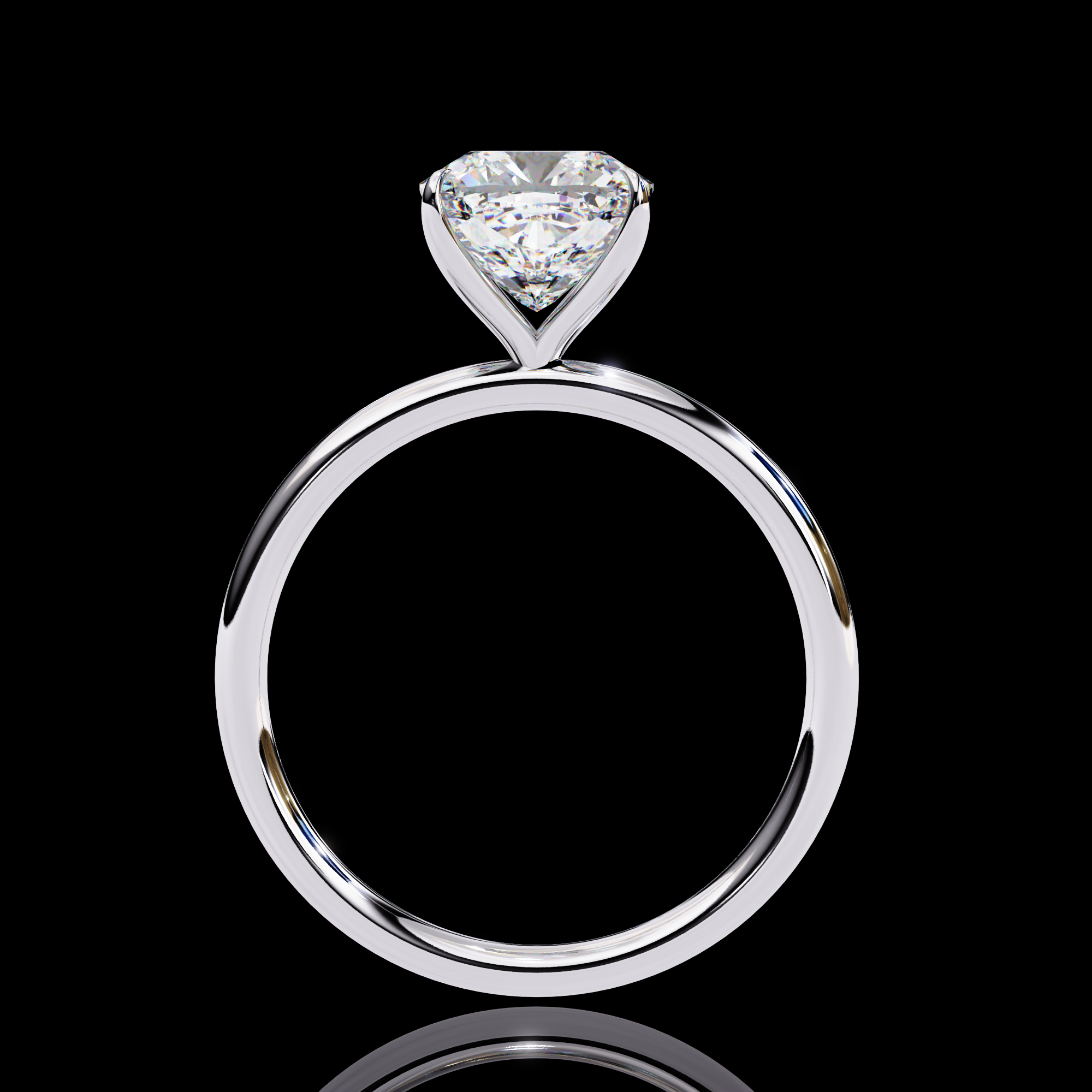 2.50 carats Solitaire Cushion Diamond Ring