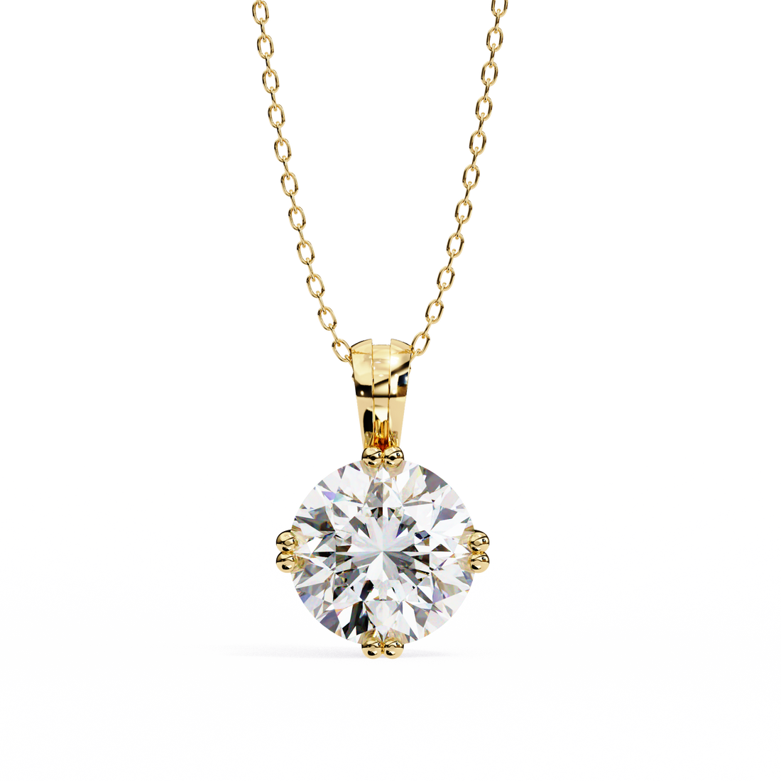 2 Carats Lab Grown Diamond pendant