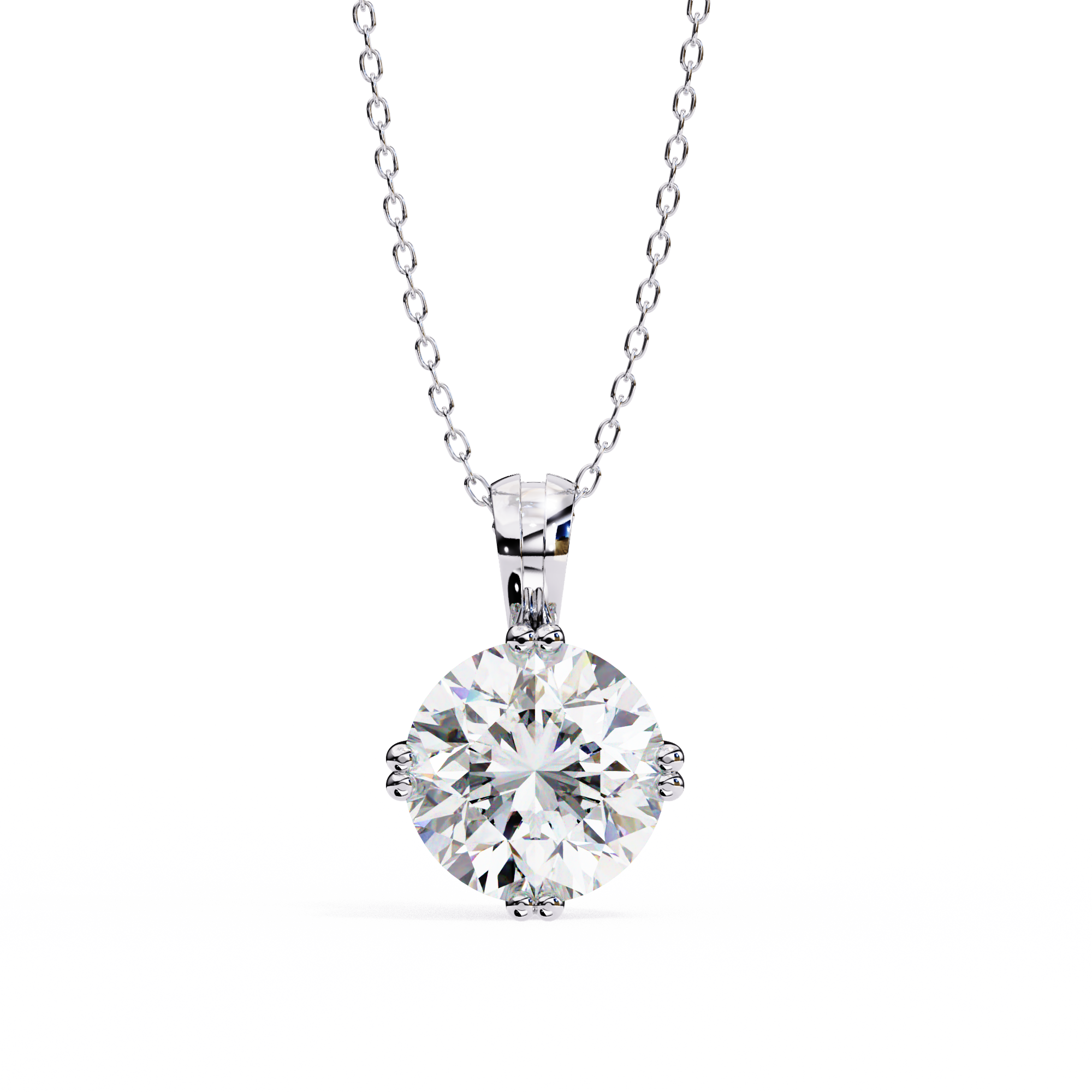 2 Carats Lab Grown Diamond pendant