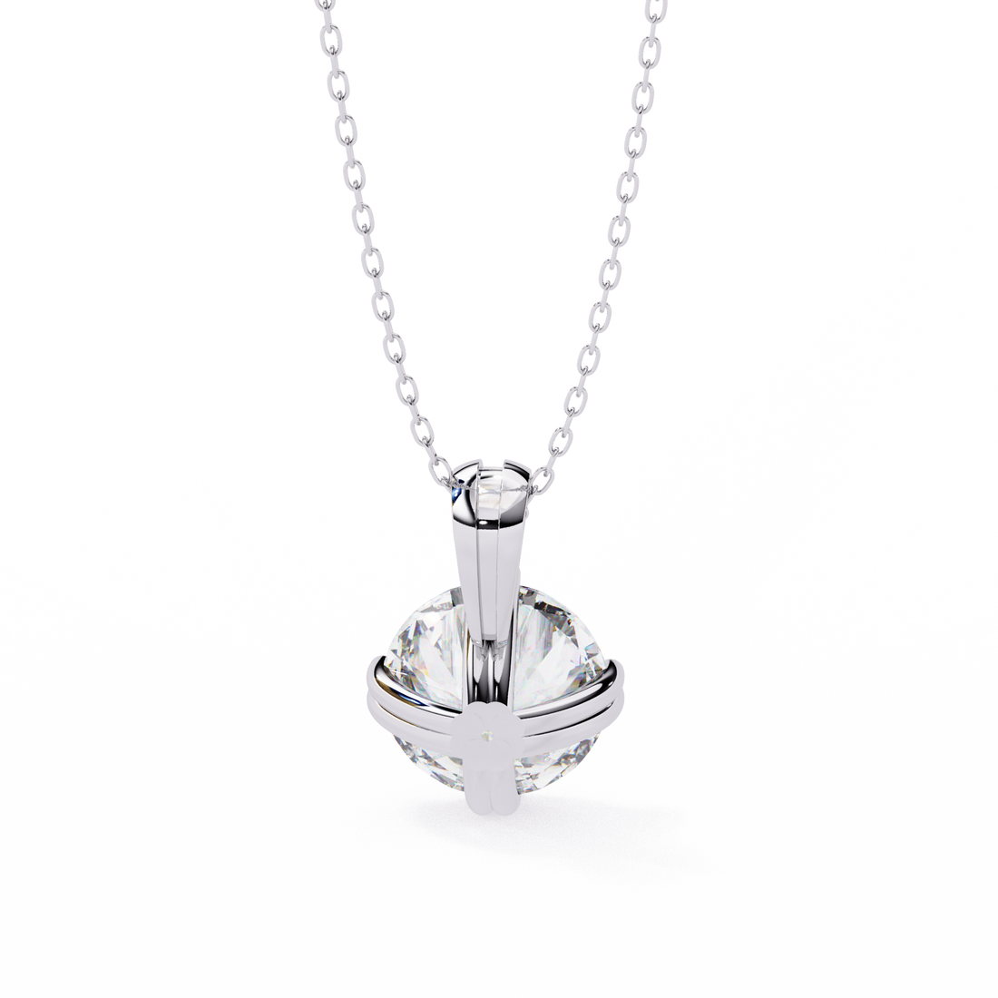 2 Carats Lab Grown Diamond pendant