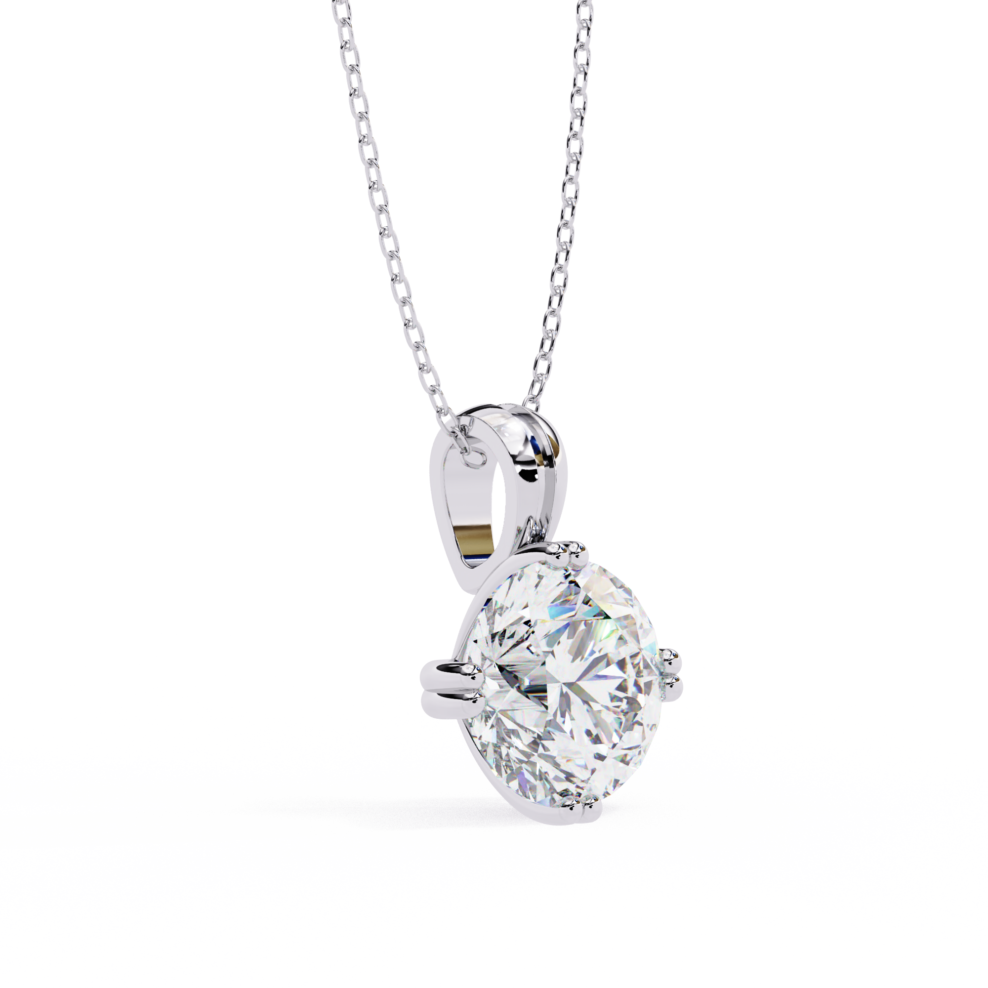 2 Carats Lab Grown Diamond pendant